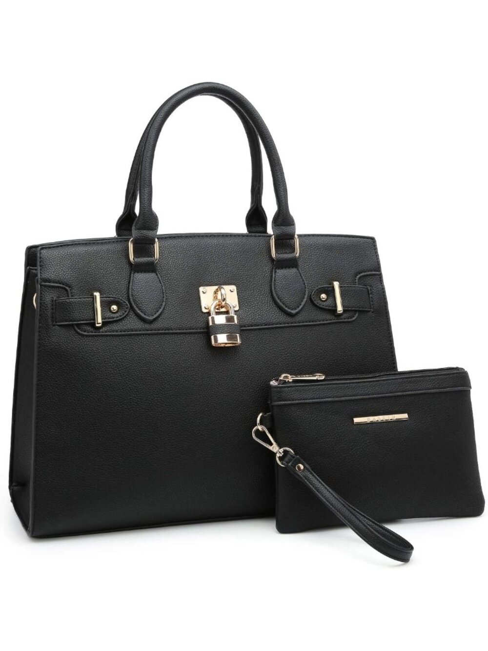 Stylish Women's Handbag & Purse Set - Shoulder Bag, Satchel Tote & Clutch